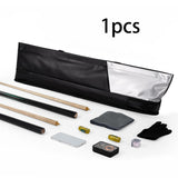 Maxbell Pool Cue Cases 1/2 Jointed Cue Cases PU Leather 3x4 Soft Pool Cue Cases 85cm Black Gray