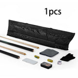 Maxbell Pool Cue Cases 1/2 Jointed Cue Cases PU Leather 3x4 Soft Pool Cue Cases 85cm Black Patterned