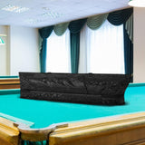 Maxbell Pool Cue Cases 1/2 Jointed Cue Cases PU Leather 3x4 Soft Pool Cue Cases 85cm Black Patterned