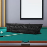 Maxbell Pool Cue Cases 1/2 Jointed Cue Cases PU Leather 3x4 Soft Pool Cue Cases 85cm Black Patterned
