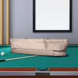 Maxbell Pool Cue Cases 1/2 Jointed Cue Cases PU Leather 3x4 Soft Pool Cue Cases 85cm Gold