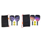 Maxbell 2x Beach Pickleball Rackets with 2 Pickleballs and Bag for Park Yard Outdoor Style A