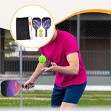 Maxbell 2x Beach Pickleball Rackets with 2 Pickleballs and Bag for Park Yard Outdoor Style A