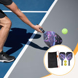 Maxbell 2x Beach Pickleball Rackets with 2 Pickleballs and Bag for Park Yard Outdoor Style A