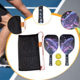 Maxbell 2x Beach Pickleball Rackets with 2 Pickleballs and Bag for Park Yard Outdoor Style A