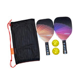 Maxbell 2x Beach Pickleball Rackets with 2 Pickleballs and Bag for Park Yard Outdoor Style B