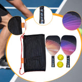 Maxbell 2x Beach Pickleball Rackets with 2 Pickleballs and Bag for Park Yard Outdoor Style B