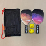 Maxbell 2x Beach Pickleball Rackets with 2 Pickleballs and Bag for Park Yard Outdoor Style B