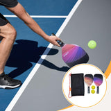 Maxbell 2x Beach Pickleball Rackets with 2 Pickleballs and Bag for Park Yard Outdoor Style B