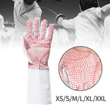 Maxbell Foil/epee Fencing Glove Left Handed Protective Gear for Competition Training XS