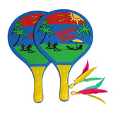 Maxbell Paddle Ball Set Funny Yard Lawn Indoor Outdoor Badminton Set for Adults Kids