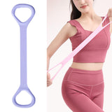 Maxbell Fitness Resistance Band 8 Yoga Gym Fitness Pulling Rope for Yoga Sports Purple 40 cm Length