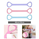 Maxbell Fitness Resistance Band 8 Yoga Gym Fitness Pulling Rope for Yoga Sports Purple 40 cm Length