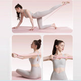 Maxbell Fitness Resistance Band 8 Yoga Gym Fitness Pulling Rope for Yoga Sports Purple 40 cm Length