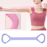 Maxbell Fitness Resistance Band 8 Yoga Gym Fitness Pulling Rope for Yoga Sports Purple 40 cm Length