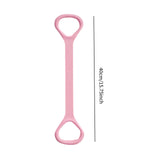 Maxbell Fitness Resistance Band 8 Yoga Gym Fitness Pulling Rope for Yoga Sports Pink 40 cm Length