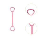 Maxbell Fitness Resistance Band 8 Yoga Gym Fitness Pulling Rope for Yoga Sports Pink 50 cm Length