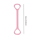 Maxbell Fitness Resistance Band 8 Yoga Gym Fitness Pulling Rope for Yoga Sports Pink 50 cm Length