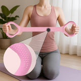 Maxbell Fitness Resistance Band 8 Yoga Gym Fitness Pulling Rope for Yoga Sports Pink 50 cm Length