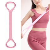 Maxbell Fitness Resistance Band 8 Yoga Gym Fitness Pulling Rope for Yoga Sports Pink 50 cm Length