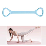 Maxbell Fitness Resistance Band 8 Yoga Gym Fitness Pulling Rope for Yoga Sports Blue 40 cm Length
