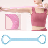 Maxbell Fitness Resistance Band 8 Yoga Gym Fitness Pulling Rope for Yoga Sports Blue 50 cm Length