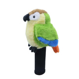 Maxbell Plush Parrot Driver Head Cover Scratch Resistant Present Cute Golf Headcover Blue