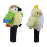 Maxbell Plush Parrot Driver Head Cover Scratch Resistant Present Cute Golf Headcover Blue