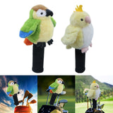 Maxbell Plush Parrot Driver Head Cover Scratch Resistant Present Cute Golf Headcover Blue