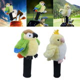 Maxbell Plush Parrot Driver Head Cover Scratch Resistant Present Cute Golf Headcover Blue