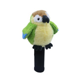 Maxbell Plush Parrot Driver Head Cover Scratch Resistant Present Cute Golf Headcover Blue