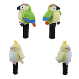 Maxbell Plush Parrot Driver Head Cover Scratch Resistant Present Cute Golf Headcover Blue