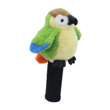 Maxbell Plush Parrot Driver Head Cover Scratch Resistant Present Cute Golf Headcover Blue