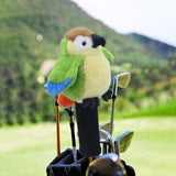 Maxbell Plush Parrot Driver Head Cover Scratch Resistant Present Cute Golf Headcover Blue