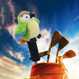 Maxbell Plush Parrot Driver Head Cover Scratch Resistant Present Cute Golf Headcover Blue