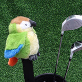 Maxbell Plush Parrot Driver Head Cover Scratch Resistant Present Cute Golf Headcover Blue