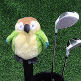 Maxbell Plush Parrot Driver Head Cover Scratch Resistant Present Cute Golf Headcover Blue