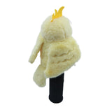 Maxbell Plush Parrot Driver Head Cover Scratch Resistant Present Cute Golf Headcover Yellow