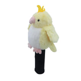 Maxbell Plush Parrot Driver Head Cover Scratch Resistant Present Cute Golf Headcover Yellow