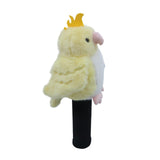 Maxbell Plush Parrot Driver Head Cover Scratch Resistant Present Cute Golf Headcover Yellow
