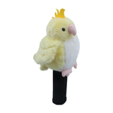 Maxbell Plush Parrot Driver Head Cover Scratch Resistant Present Cute Golf Headcover Yellow