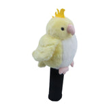 Maxbell Plush Parrot Driver Head Cover Scratch Resistant Present Cute Golf Headcover Yellow