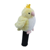Maxbell Plush Parrot Driver Head Cover Scratch Resistant Present Cute Golf Headcover Yellow