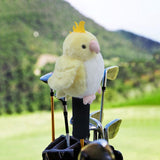 Maxbell Plush Parrot Driver Head Cover Scratch Resistant Present Cute Golf Headcover Yellow