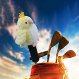 Maxbell Plush Parrot Driver Head Cover Scratch Resistant Present Cute Golf Headcover Yellow