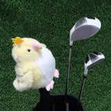 Maxbell Plush Parrot Driver Head Cover Scratch Resistant Present Cute Golf Headcover Yellow