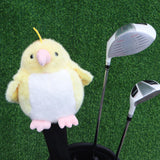 Maxbell Plush Parrot Driver Head Cover Scratch Resistant Present Cute Golf Headcover Yellow