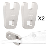 Maxbell 2 Pieces Open Ended Crowfoot Wrench Stainless Steel Bicycles Crowfoot Socket