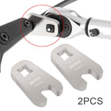 Maxbell 2 Pieces Open Ended Crowfoot Wrench Stainless Steel Bicycles Crowfoot Socket