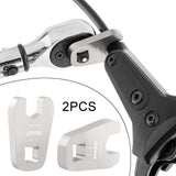 Maxbell 2 Pieces Open Ended Crowfoot Wrench Stainless Steel Bicycles Crowfoot Socket